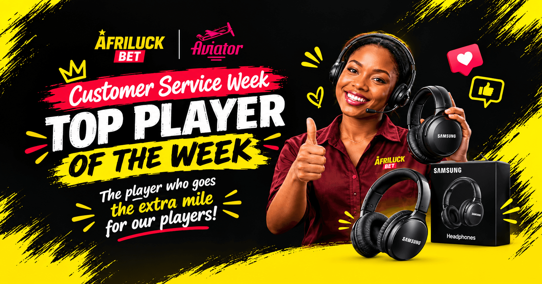 AfriLuck Customer Service Week Promotion